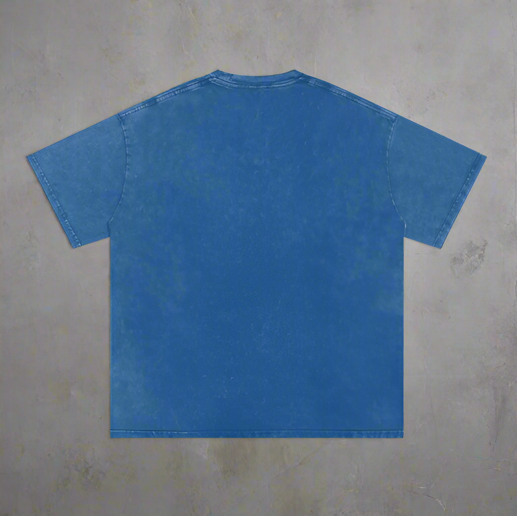 Blue t-shirt on a white background